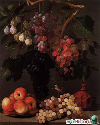 Juan Bautista de Espinosa manzanas y ciruelas oil painting image